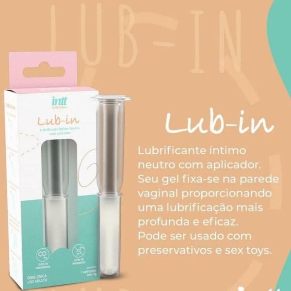 LUBRIFICANTE ÍNTIMO FEMININO À BASE D'ÁGUA INODORO INCOLOR COM APLICADOR INTERNO GEL 5G - Imagem 7