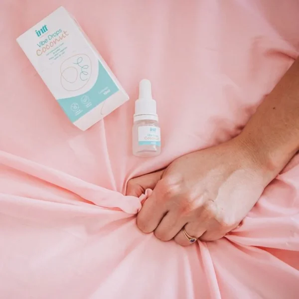 GEL ESTIMULANTE UNISSEX VIBRADOR LÍQUIDO PULSANTE TÉRMICO À BASE DE COCO INTT  DROPS COCONUT 10ML - Imagem 7