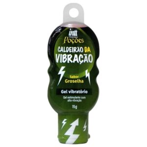 GEL EXCITANTE UNISSEX VIBRADOR INTT POÇÃO CALDEIRÃO DA VIBRAÇÃO 15G GROSELHA