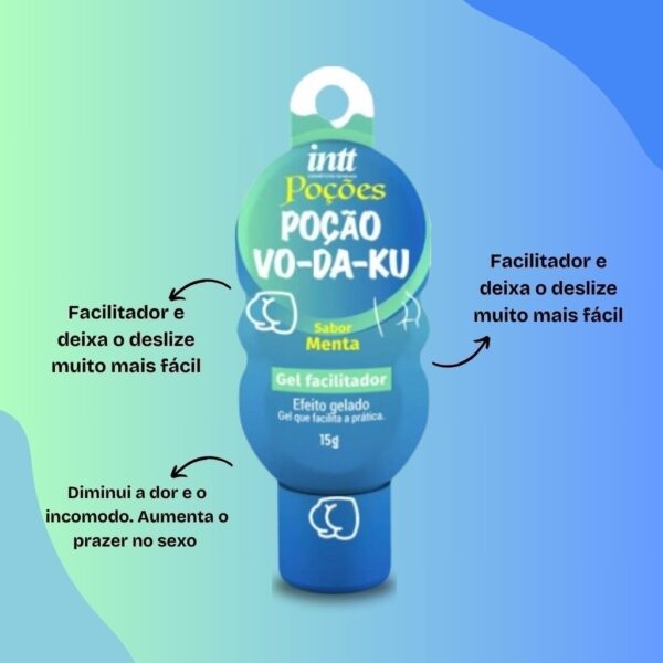 GEL TÉRMICO DESSENSIBILIZANTE PARA SEXO ANAL INTT POÇÃO VO-DA-KU 15G MENTA - Imagem 6