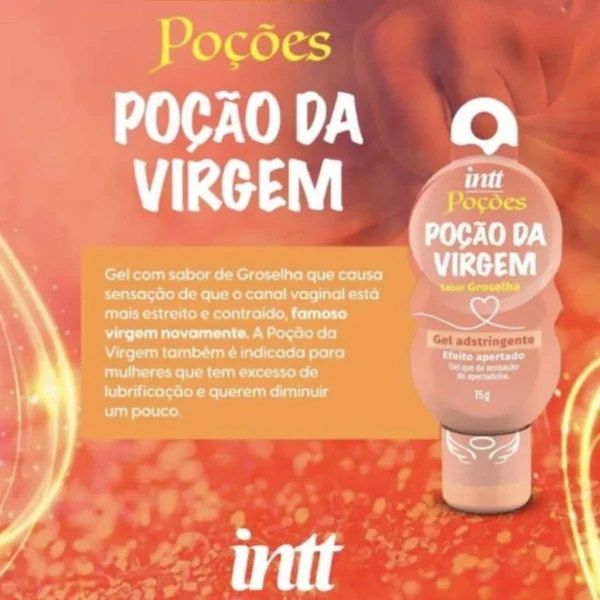GEL ADSTRINGENTE FEMININO INTT POÇÃO DA VIRGEM 15G GROSELHA