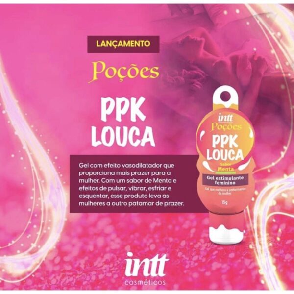 GEL ESTIMULANTE VASODILATADOR FEMININO INTT POÇÃO PPK LOUCA 15G - Imagem 7