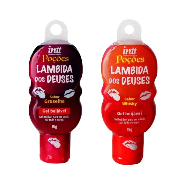 GEL PARA SEXO ORAL BEIJO GREGO INTT LAMBIDA DOS DEUSES 15G 2 SABORES