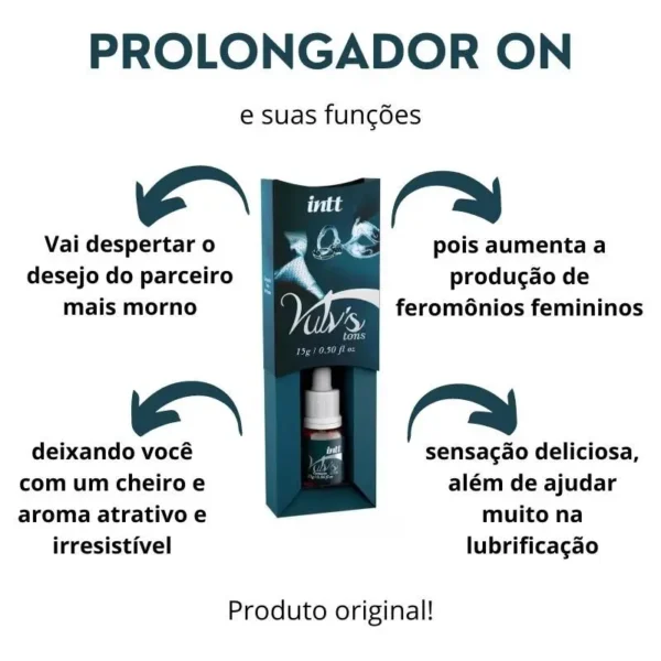 GEL EXCITANTE FEMININO TÉRMICO VIBRADOR INTT FEROMÔNIO VULV'S TONS 15G VINHO TINTO - Imagem 2