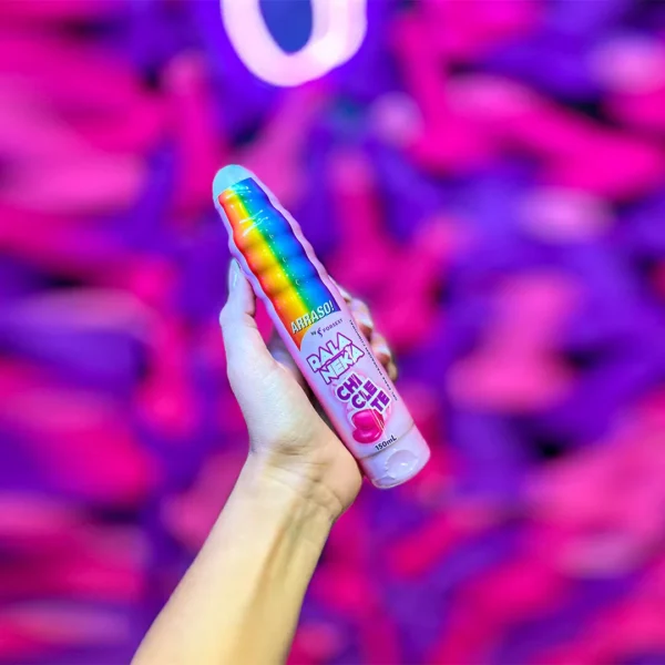 GEL BEIJÁVEL PARA SEXO ORAL  FOR SEXY RALA NEKA SABOR CHICLETE COMESTÍVEL EMBALAGEM ANATÔMICA - Imagem 3