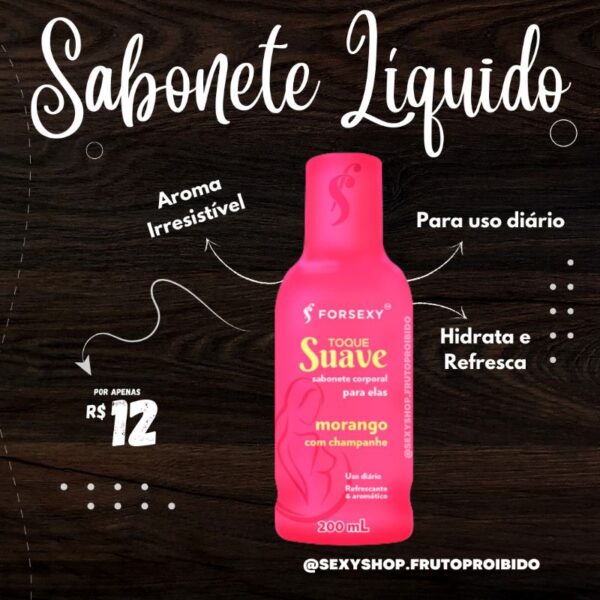 SABONETE CORPORAL FEMININO FOR SEXY TOQUE SUAVE 3 AROMAS 200ML