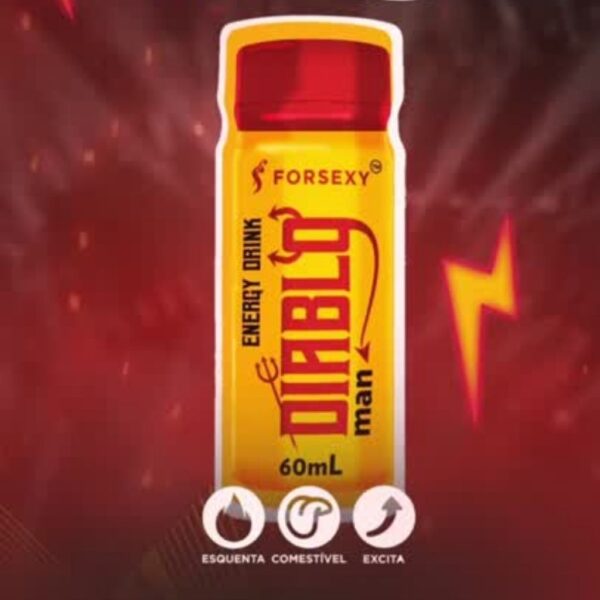 BEBIDA ENERGÉTICA FOR SEXY ENERGY DRINK DIABLO MAN 60ML - Imagem 3