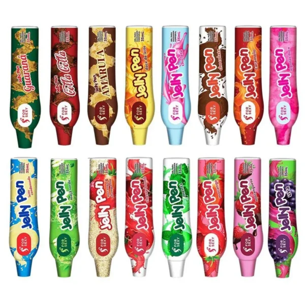 CANETA GEL BEIJÁVEL FOR SEXY JELLY PEN 35ML 16 SABORES - Imagem 15