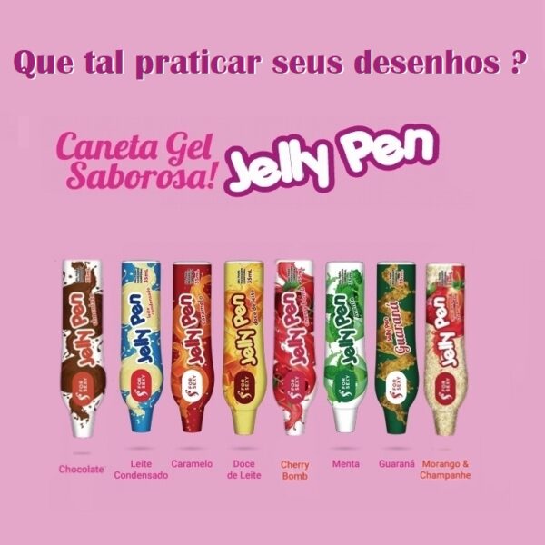 CANETA GEL BEIJÁVEL FOR SEXY JELLY PEN 35ML 16 SABORES - Imagem 18