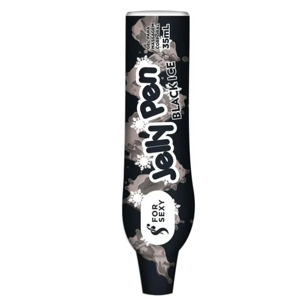 CANETA GEL BEIJÁVEL FOR SEXY JELLY PEN BLACK ICE 35ML