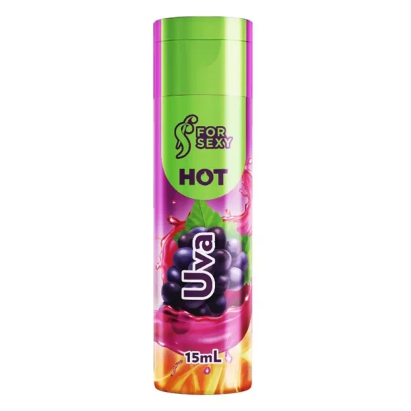 ÓLEO BEIJÁVEL TÉRMICO PARA MASSAGEM FOR SEXY HOT 15ML 18 SABORES