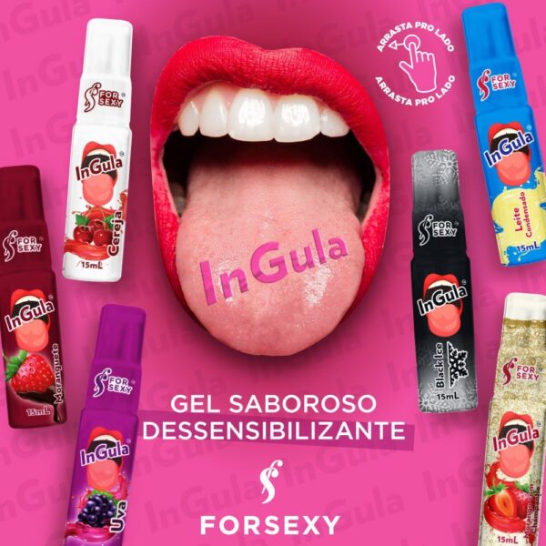 GEL BEIJÁVEL DESSENSIBILIZANTE PARA SEXO ORAL FOR SEXY IN GULA 15ML - Imagem 8