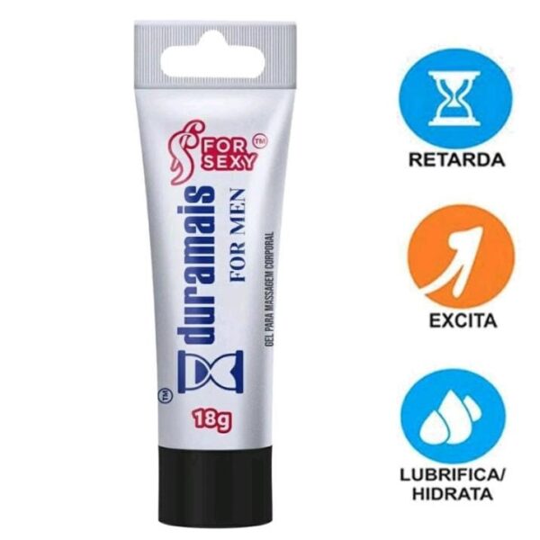 GEL PROLONGADOR RETARDANTE FOR SEXY DURA MAIS FOR MEN 18G - Imagem 6