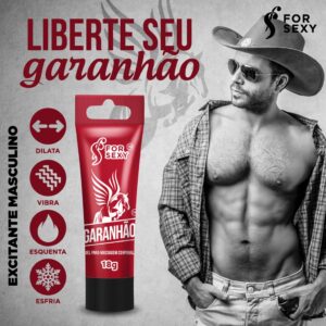 GEL EXCITANTE MASCULINO TÉRMICO VIBRADOR FOR SEXY GARANHÃO 18G