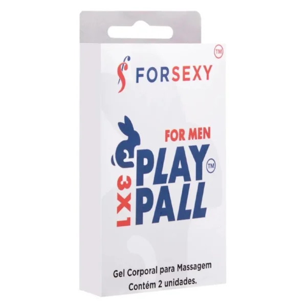 GEL FILME EXCITANTE PLAY PALL FOR MAN 3X1 SACHE 5G - Imagem 2