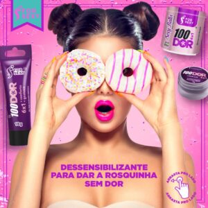 GEL DESSENSIBLIZANTE CICATRIZANTE VIBRADOR TÉRMICO PARA SEXO ANAL SEM DOR FOR SEXY 100DOR 6X1 18G