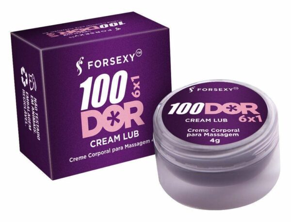 CREME LUBRIFICANTE POMADA DESSENSIBILIZANTE CICATRIZANTE PARA SEXO ANAL FOR SEXY 100DOR 6X1 4G