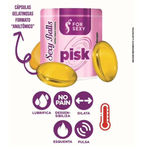 BOLINHAS EXPLOSIVAS GEL EXCITANTE PARA SEXO ANAL FOR SEXY PISKA 3 UNIDADES - Imagem 4