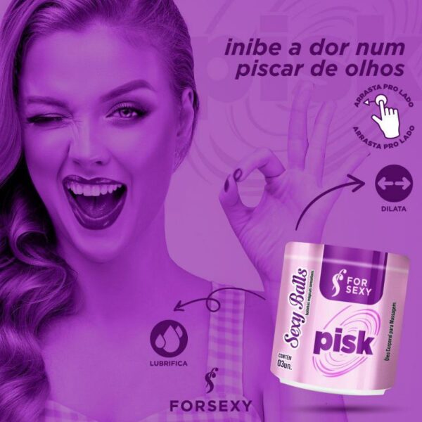 BOLINHAS EXPLOSIVAS GEL EXCITANTE PARA SEXO ANAL FOR SEXY PISKA 3 UNIDADES - Imagem 5