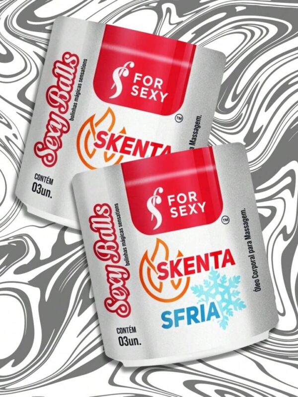 BOLINHAS EXPLOSIVAS GEL EXCITANTE CORPORAL BIFÁSICO FOR SEXY SQUENTA SFRIA 3G - Imagem 3