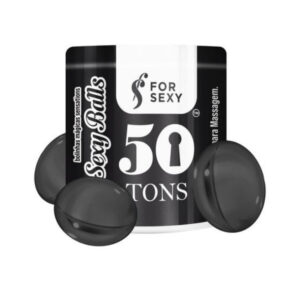 BOLINHAS EXPLOSIVAS GEL MULTIFUNCIONAL MASSAGEM ESQUENTA ESFRIA FOR SEXY 50 TONS 3 UNIDADES