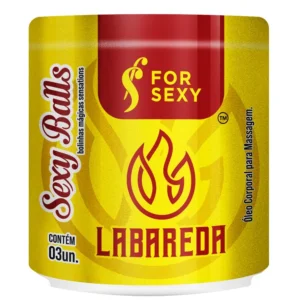 BOLINHAS EXPLOSIVAS GEL EXCITANTE TÉRMICO FOR SEXY LABAREDA 3 UNIDADES