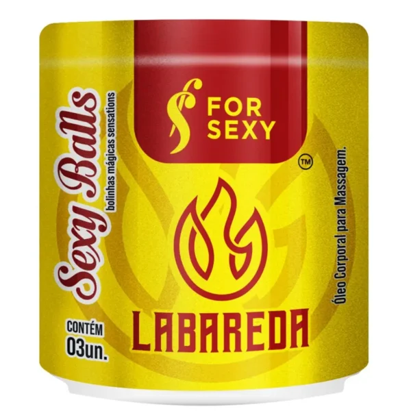 BOLINHAS EXPLOSIVAS GEL EXCITANTE TÉRMICO FOR SEXY LABAREDA 3 UNIDADES