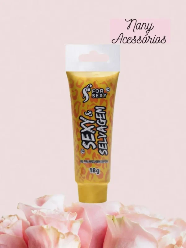 GEL MULTIFUNCIONAL MASSAGEM ESQUENTA ESFRIA FOR SEXY SEXY & SELVAGEM 18G - Imagem 2