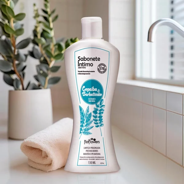 SABONETE ÍNTIMO FEMININO HOT FLOWERS COPAÍBA E BARBATIMÃO 130ML - Imagem 6