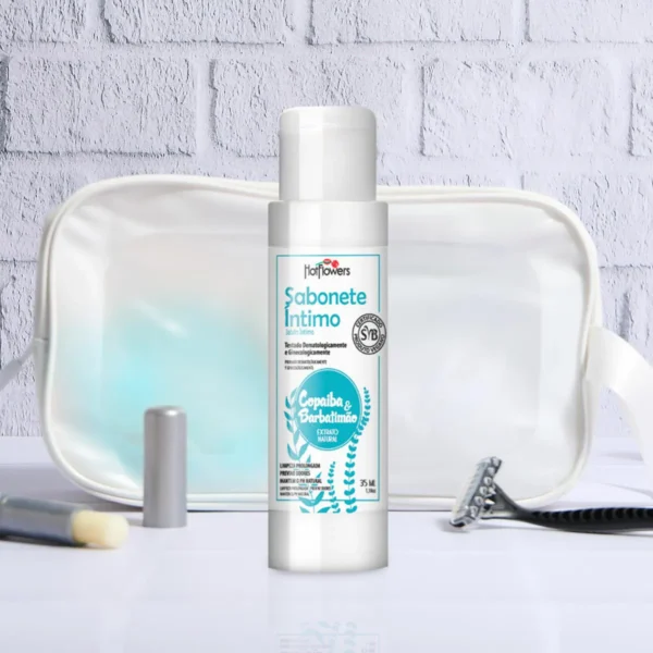 SABONETE ÍNTIMO FEMININO HOT FLOWERS COPAÍBA E BARBATIMÃO 35ML