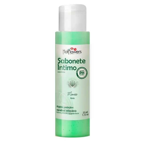 SABONETE ÍNTIMO FEMININO HOT FLOWERS MENTA 35ML