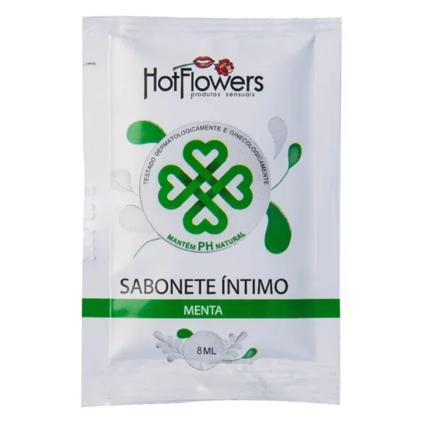 SABONETE ÍNTIMO FEMININO HOT FLOWERS MENTA SACHÊ 8G