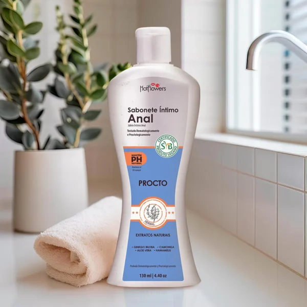 SABONETE ÍNTIMO UNISSEX ANAL HOT FLOWERS 130ML