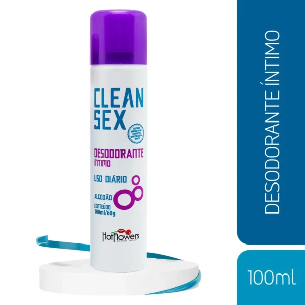 DESODORANTE ÍNTIMO TOQUE SECO HOT FLOWERS CLEAN SEX 100ML - Imagem 7