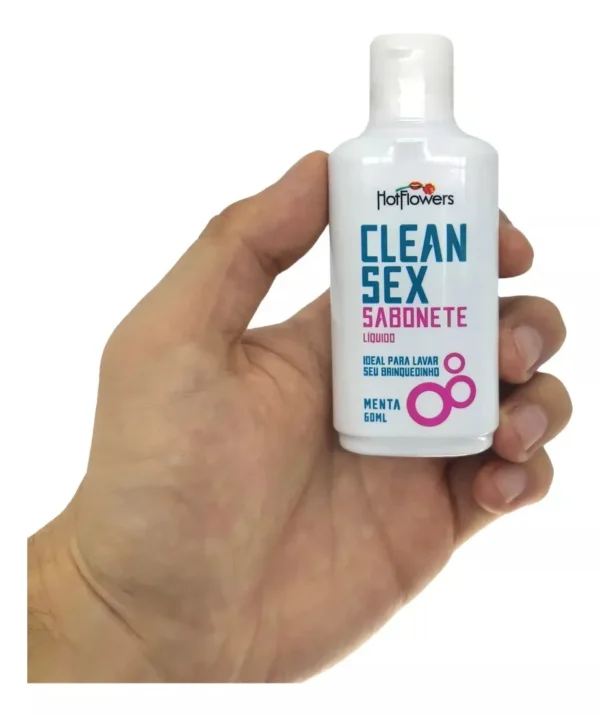 SABONETE HIGIENIZADOR PARA TOYS HOT FLOWERS CLEAN SEX 60ML - Imagem 6