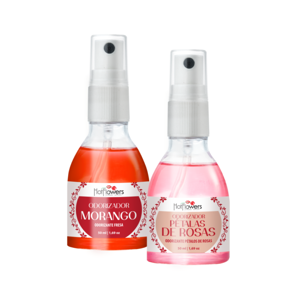 ODORIZADOR DE AMBIENTE AFRODISÍACO HOT FLOWERS 50ML 2 AROMAS