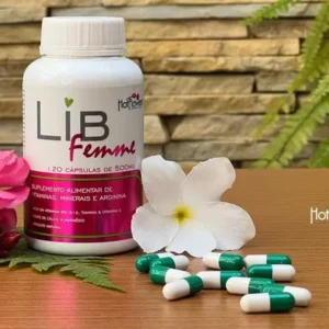 SUPLEMENTO MULTIVITAMÍNICO ESTIMULANTE FEMININO LIB FEMME 120 CÁPSULAS
