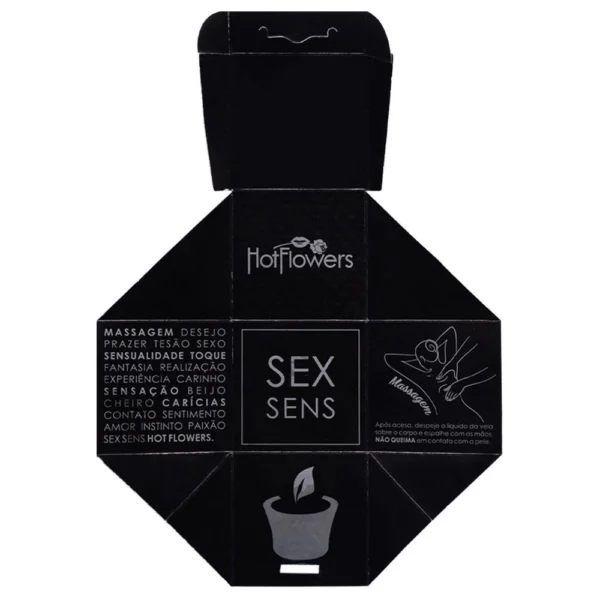 VELA PARA MASSAGEM BEIJÁVEL HOT FLOWERS SEX SENS 20G - Imagem 7