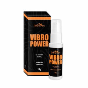 GEL BEIJÁVEL VIBRADOR HOT FLOWERS VIBRO POWER 15G VODKA COM ENERGÉTICO