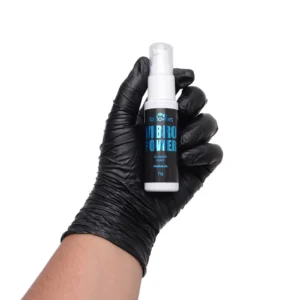 GEL BEIJÁVEL VIBRADOR HOT FLOWERS VIBRO POWER 15G POWER BLACK