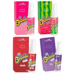 GEL BEIJÁVEL VIBRADOR TÉRMICO HOT FLOWERS ICE BABALOO 4 SABORES