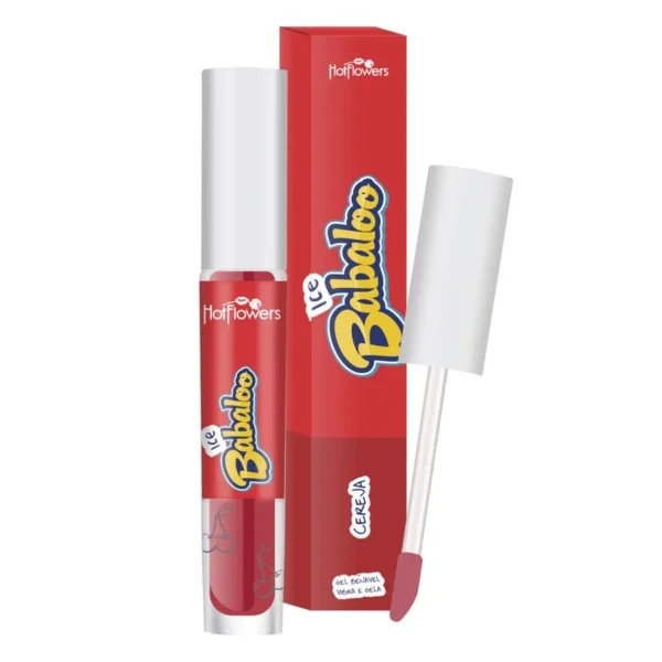 GLOSS LABIAL SABORIZADO HOT FLOWERS ICE BABALOO 4 SABORES - Imagem 2