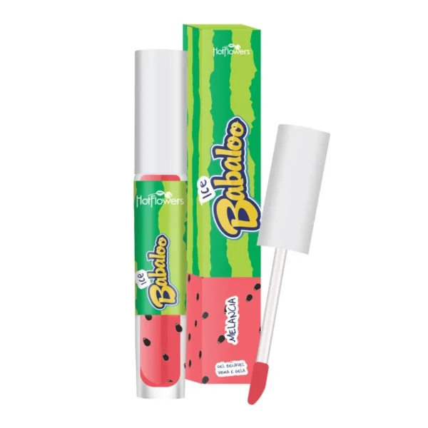 GLOSS LABIAL SABORIZADO HOT FLOWERS ICE BABALOO 4 SABORES - Imagem 4