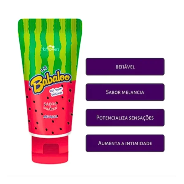 GEL PARA ORAL AROMATIZANTE HOT FLOWERS ICE BABALOO 15G 2 SABORES - Imagem 5