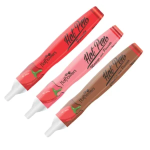 CANETA GEL BEIJÁVEL HOT FLOWERS HOT PEN PIMENTA 35G 3 SABORES