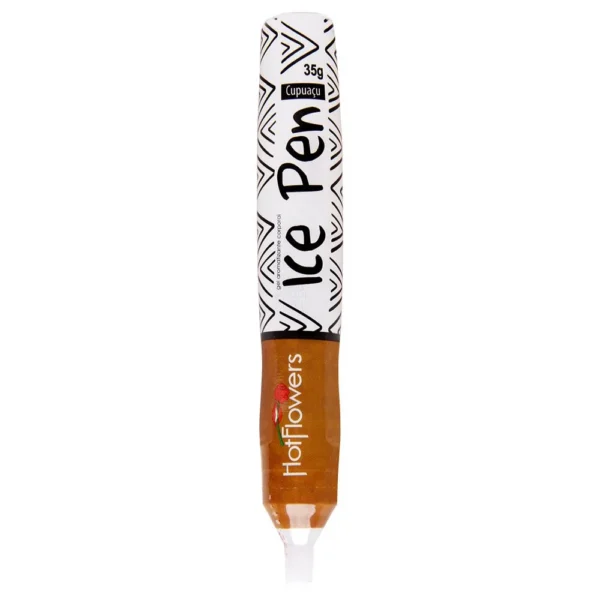 CANETA GEL BEIJÁVEL HOT FLOWERS ICE PEN CUPUAÇU 35G - Imagem 2