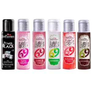 GEL PARA ORAL BEIJÁVEL SABORIZADO HOT FLOWERS GEL ICED 35ML 6 SABORES