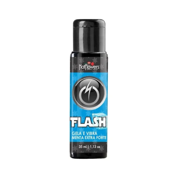 GEL PARA ORAL BEIJÁVEL SABORIZADO HOT FLOWERS FLASH MENTA EXTRA FORTE 35ML - Imagem 2