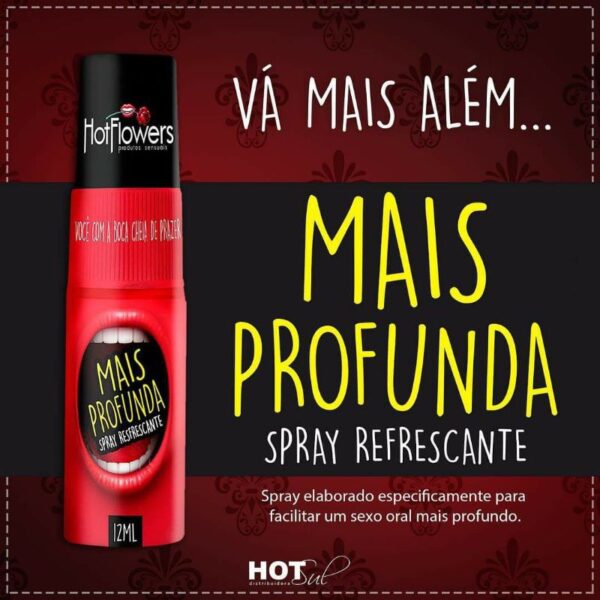DESSENSIBILIZANTE ORAL GARGANTA HOT FLOWERS MAIS PROFUNDA SPRAY 12ML