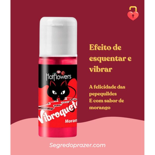 GEL PARA ORAL BEIJÁVEL SABORIZADO HOT FLOWERS VIBROQUETE 35ML 3 SABORES - Imagem 2